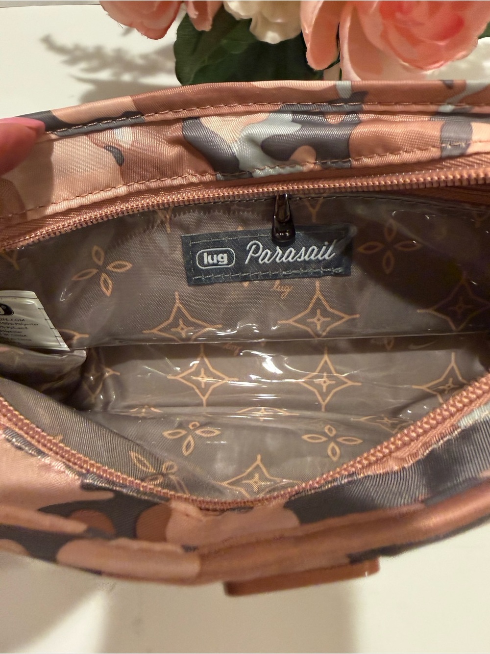 lug Pink Camo Trolley Toiletry & Accessory Parasail Organizer Bag - Picture 5 of 16